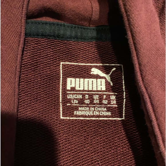 maroon puma hoodie - Picture 4 of 7